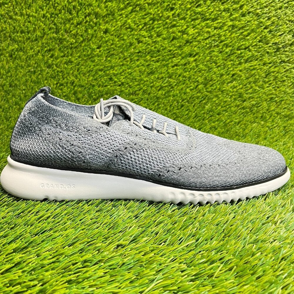 Cole Haan 2.Zerogrand Stitchlite Mens Size 11.5 Gray Casual Classic Oxford Shoes